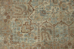 9x12 Ivory and Multicolor Turkish Oushak Rug