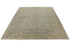 9x12 Ivory and Multicolor Turkish Oushak Rug