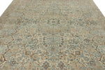 9x12 Ivory and Multicolor Turkish Oushak Rug