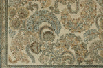 10x18 Ivory and Multicolor Turkish Oushak Rug