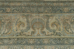 10x18 Ivory and Multicolor Turkish Oushak Rug