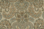 10x18 Ivory and Multicolor Turkish Oushak Rug