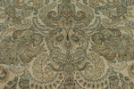 10x18 Ivory and Multicolor Turkish Oushak Rug