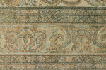 10x18 Ivory and Multicolor Turkish Oushak Rug