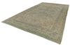 10x18 Ivory and Multicolor Turkish Oushak Rug