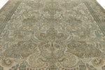 10x18 Ivory and Multicolor Turkish Oushak Rug