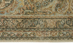 10x18 Ivory and Multicolor Turkish Oushak Rug