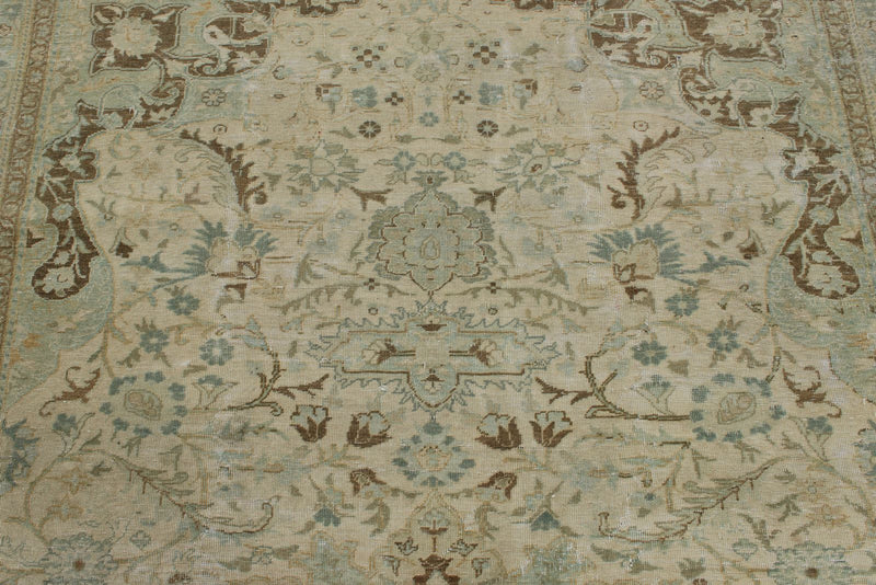 6x10 Ivory and Multicolor Persian Traditional Rug