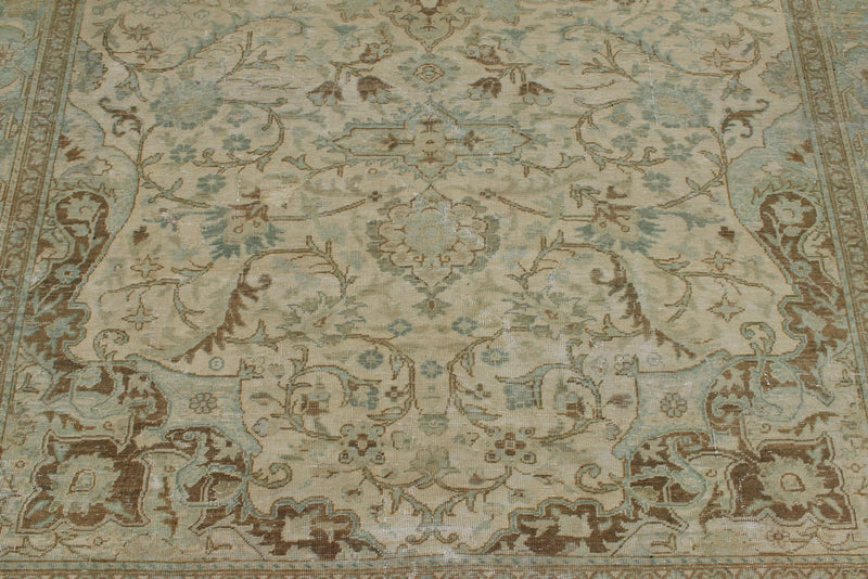 6x10 Ivory and Multicolor Persian Traditional Rug