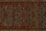 3x15 Light Blue and Ivory Turkish Oushak Rug