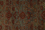 3x15 Light Blue and Ivory Turkish Oushak Rug
