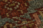 3x15 Light Blue and Ivory Turkish Oushak Rug