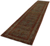 3x15 Light Blue and Ivory Turkish Oushak Rug