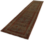 3x15 Light Blue and Ivory Turkish Oushak Rug
