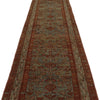 3x15 Light Blue and Ivory Turkish Oushak Rug