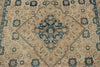 5x7 Ivory and Multicolor Turkish Tribal Rug