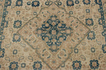 5x7 Ivory and Multicolor Turkish Tribal Rug
