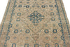 5x7 Ivory and Multicolor Turkish Tribal Rug