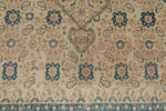 5x7 Ivory and Multicolor Turkish Tribal Rug