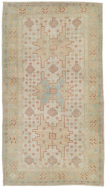 5x9 Beige and Ivory Persian Traditional Rug