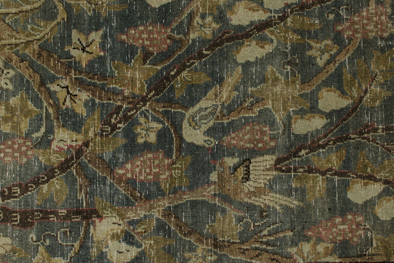 7x11 Gray and Multicolor Persian Traditional Rug