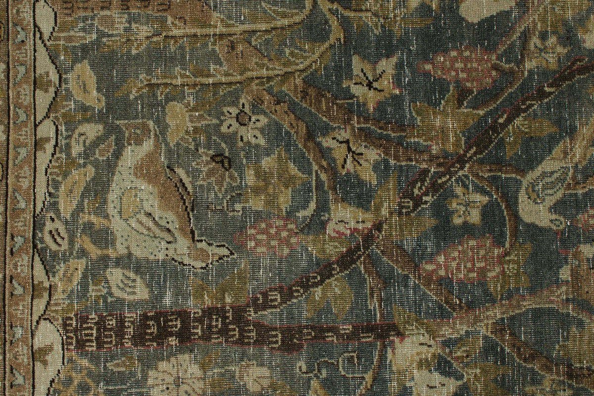 7x11 Gray and Multicolor Persian Traditional Rug