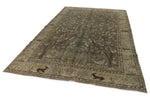 7x11 Gray and Multicolor Persian Traditional Rug