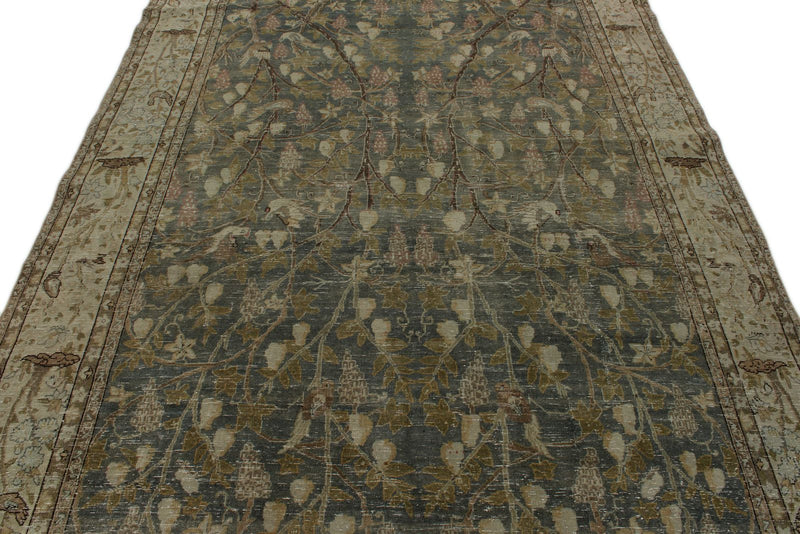 7x11 Gray and Multicolor Persian Traditional Rug