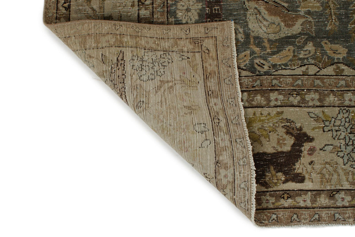 7x11 Gray and Multicolor Persian Traditional Rug