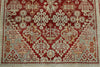 4x7 Burgundy and Light Blue Persian Rug
