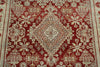 4x7 Burgundy and Light Blue Persian Rug
