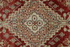 4x7 Burgundy and Light Blue Persian Rug
