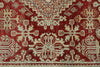 4x7 Burgundy and Light Blue Persian Rug