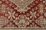 4x7 Burgundy and Light Blue Persian Rug