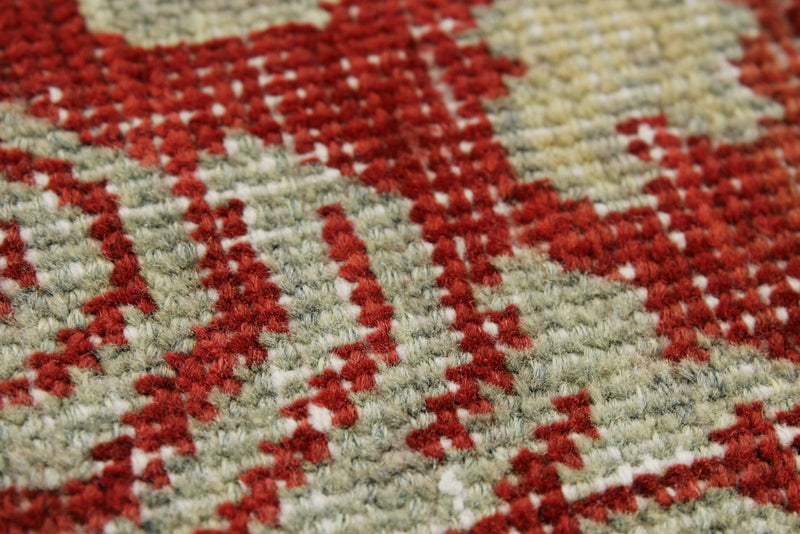 4x7 Burgundy and Light Blue Persian Rug