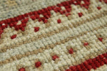 4x7 Burgundy and Light Blue Persian Rug