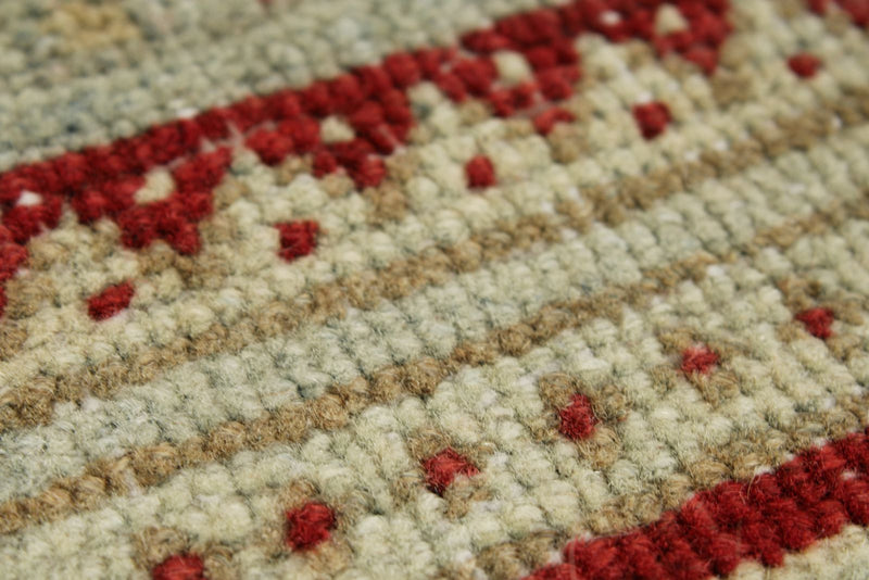 4x7 Burgundy and Light Blue Persian Rug