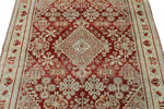 4x7 Burgundy and Light Blue Persian Rug