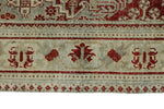 4x7 Burgundy and Light Blue Persian Rug