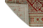 4x7 Burgundy and Light Blue Persian Rug