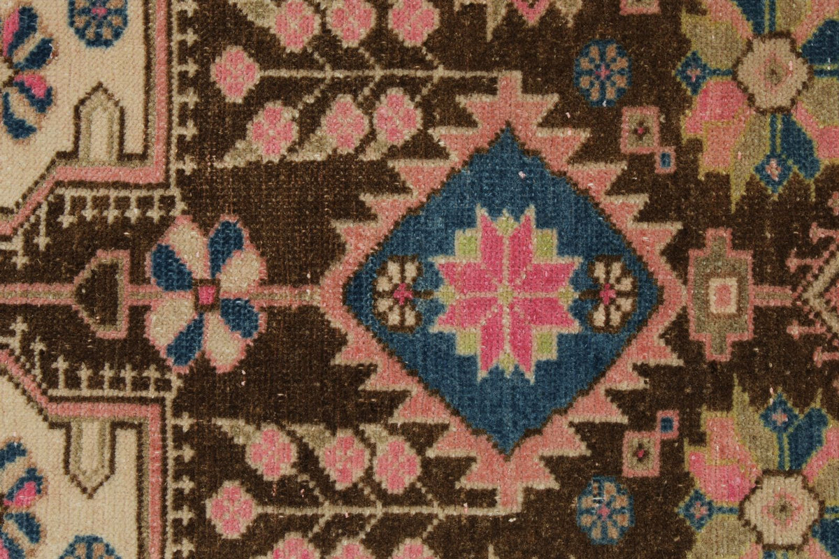4x6 Pink and Blue Persian Traditional Rug