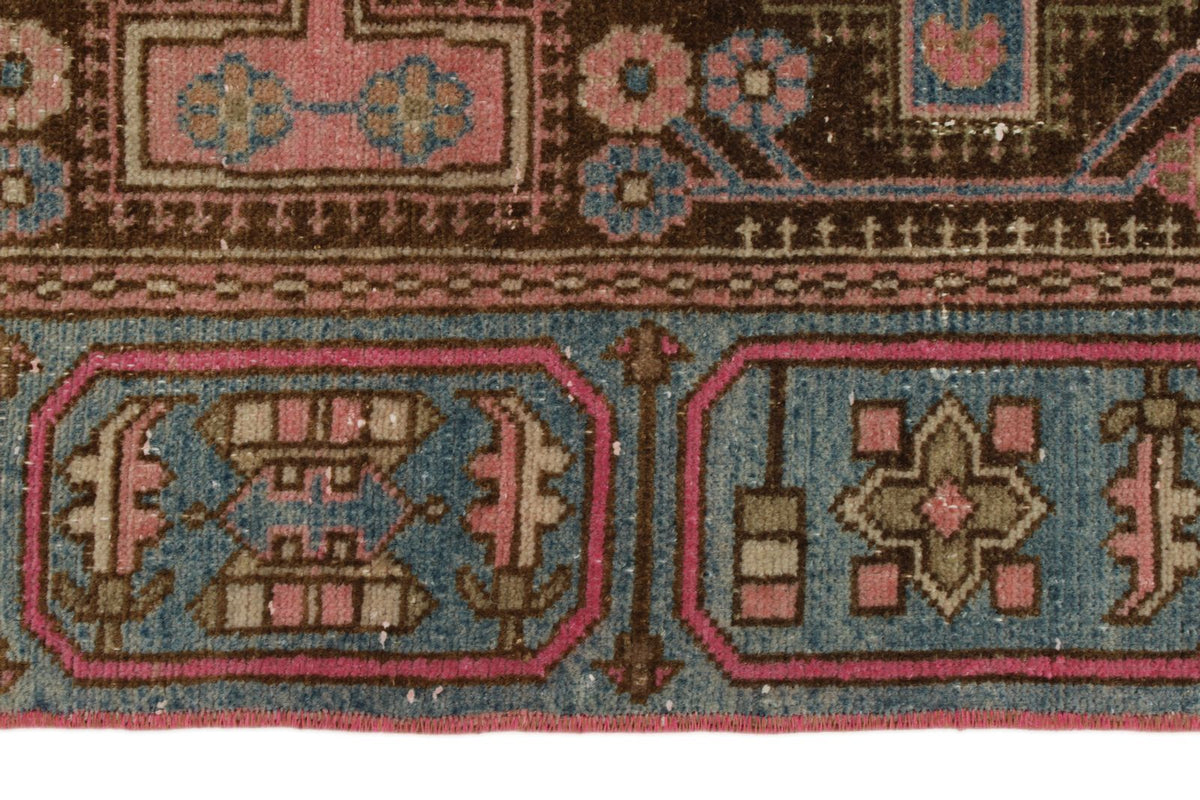 4x6 Pink and Blue Persian Traditional Rug