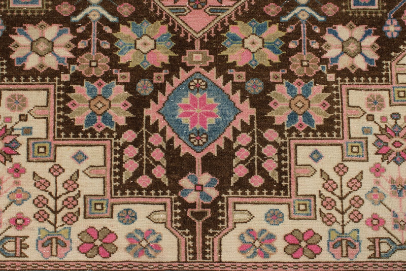 4x6 Pink and Blue Persian Traditional Rug