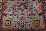 6x18 Gray and Blue Anatolian Traditional Rug