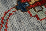 6x18 Gray and Blue Anatolian Traditional Rug