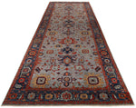 6x18 Gray and Blue Anatolian Traditional Rug