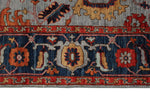 6x18 Gray and Blue Anatolian Traditional Rug