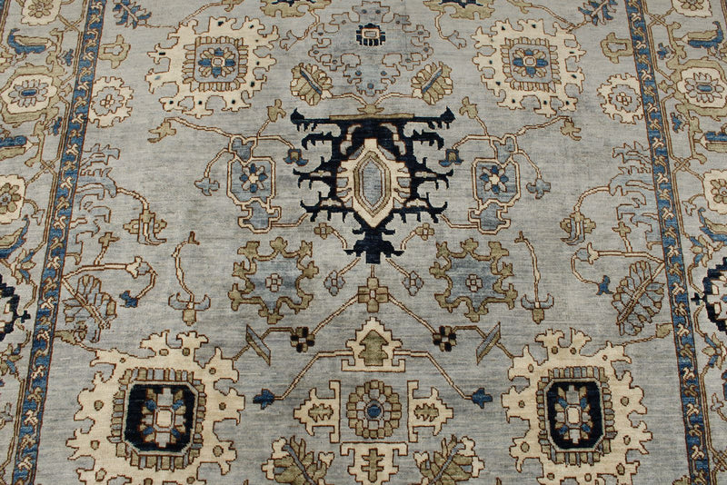 6x17 Gray and Light Blue Anatolian Traditional Rug