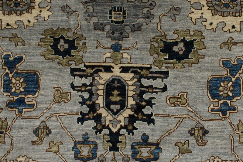 6x17 Gray and Light Blue Anatolian Traditional Rug