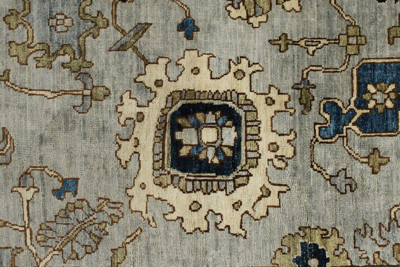6x17 Gray and Light Blue Anatolian Traditional Rug